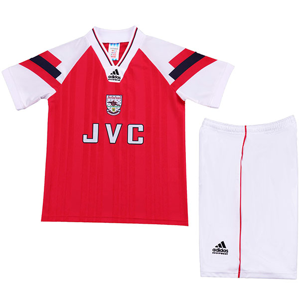 Arsenal casa bambini maglia retrò kit calcio bambini vintage prima maglia da calcio mini uniformi giovanili 1992-1994