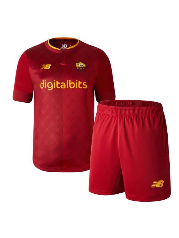 AS Roma maglia casalinga per bambini dell'calcio bambini prima maglia da calcio mini maglia partita divise giovanili 2022-2023