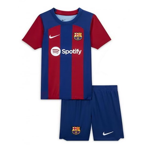 Barcelona maglia da casa per bambini kit calcio bambini prima maglia uniformi giovanili 2023-2024