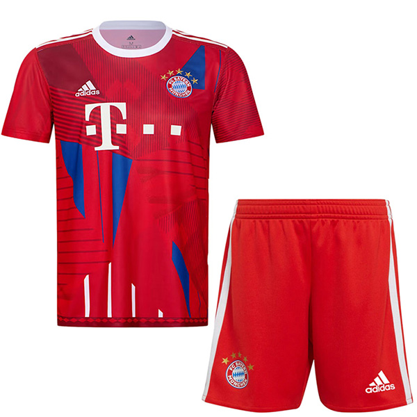 Bayern munich 10 anni campioni bambini kit calcio bambini mini maglia divise giovanili 2022-2023