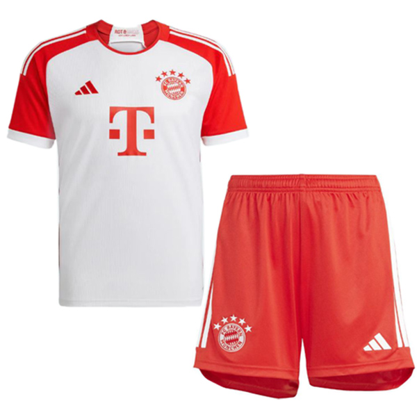 Bayern munich maglia da casa per bambini kit da calcio bambini prima mini maglia da calcio uniformi giovanili 2023-2024