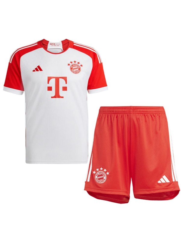Bayern munich maglia da casa per bambini kit da calcio bambini prima mini maglia da calcio uniformi giovanili 2023-2024