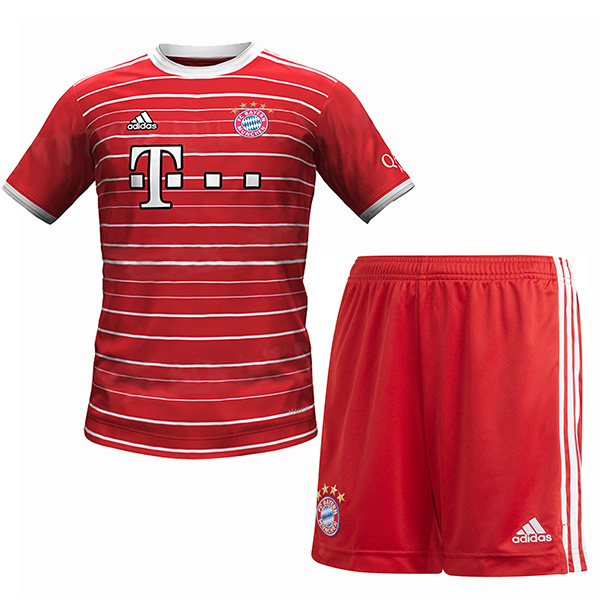 Bayern Monaco kit casalingo per bambini del calcio bambini prima maglia da calcio mini divise giovanili 2022-2023