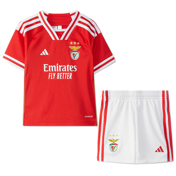 Benfica maillot domicile enfant kit de football enfants premier mini chemise de football uniformes de jeunesse 2023-2024