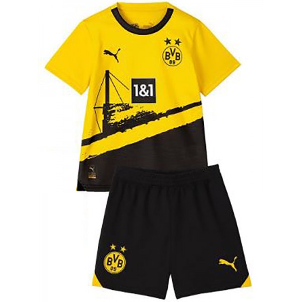 Borussia Dortmund maglia da casa per bambini kit da calcio bambini prima mini maglia da calcio uniformi giovanili 2023-2024