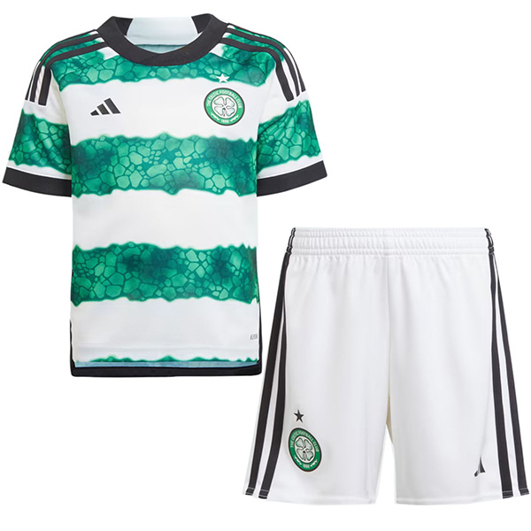 Celtic maglia da calcio per bambini home kit da calcio per bambini prima mini maglia da calcio uniformi giovanili 2023-2024
