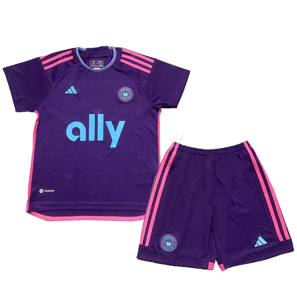 Charlotte Independence maglia da calcio per bambini away kit per bambini seconda maglia da calcio mini uniformi giovanili 2023-2024