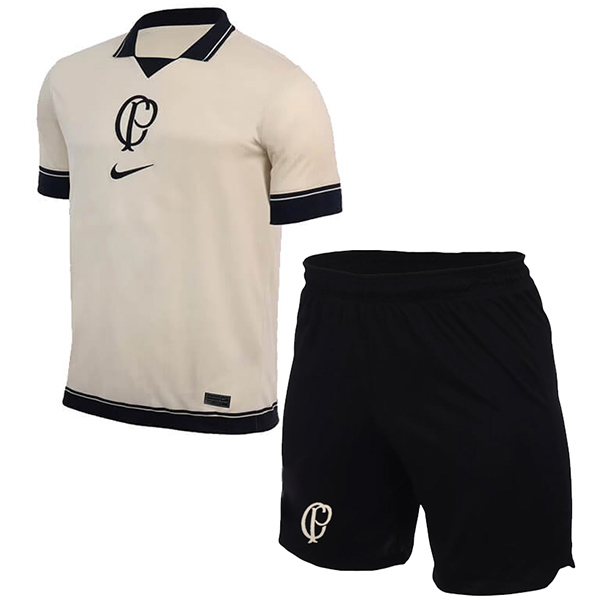 Corinthians quarta maglia da calcio per bambini kit da calcio per bambini 4a mini maglia da calcio divise giovanili 2023-2024