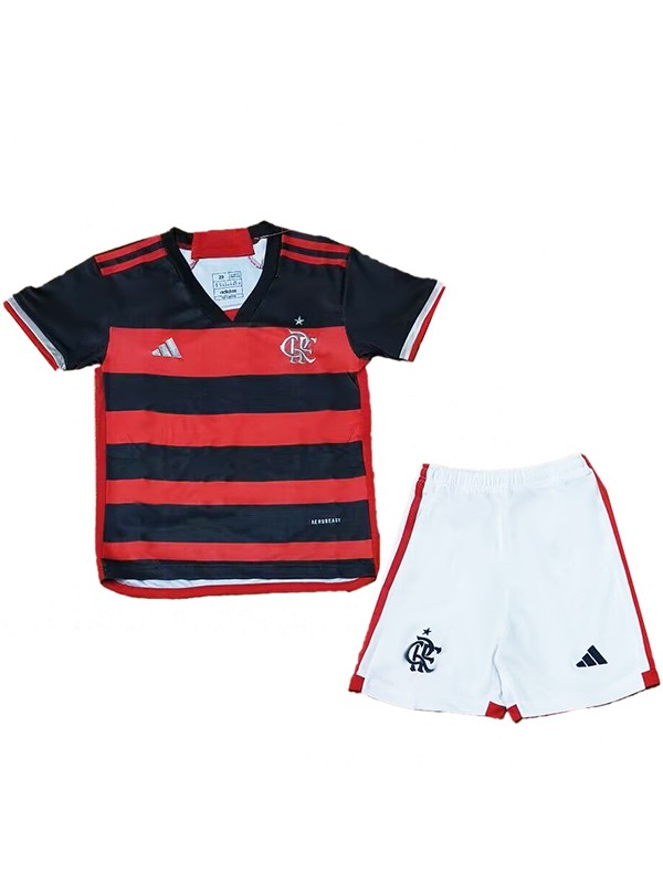 CR Flamengo maglia da casa per bambini kit da calcio per bambini prima mini maglia da calcio uniformi giovanili 2024-2025