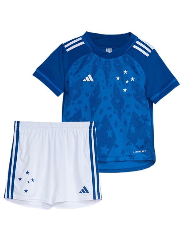 Cruzeiro maglia da casa per bambini kit da calcio per bambini prima mini maglia da calcio uniformi giovanili 2024-2025