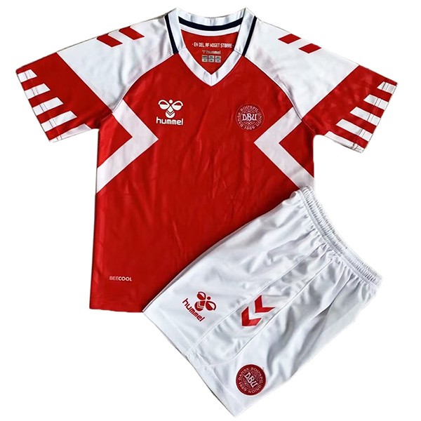 Denmark maglia da calcio per bambini da casa kit per bambini prima maglia da calcio mini uniformi giovanili 2023-2024