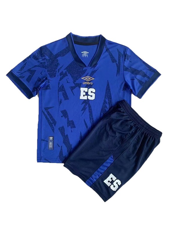 El Salvador maglia home bambino kit da calcio bambini prima maglia da calcio mini uniformi giovanili 2023-2024