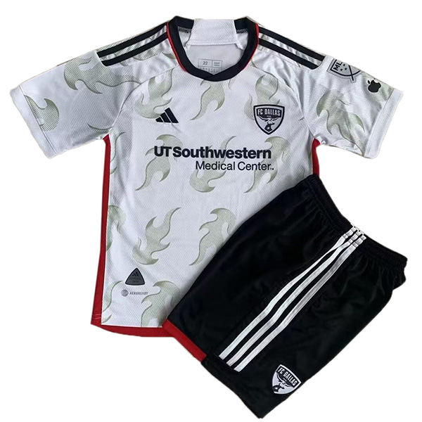 FC Dallas maglia da trasferta per bambini dell'kit da calcio per bambini seconda maglia da calcio mini uniformi giovanili 2023-2024