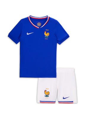 France maglia da casa per bambini  maglia da calcio per bambini prima maglia da calcio uniformi giovanili 2024-2025 