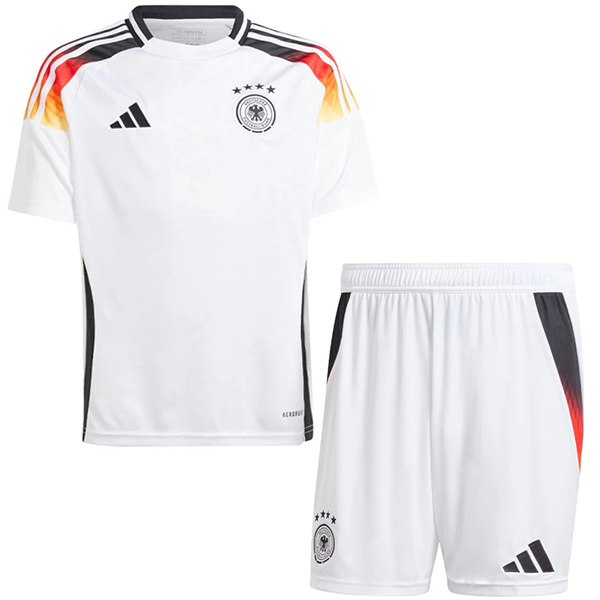 Germany maglia da casa per bambini kit calcio bambini prima mini maglia da calcio divise giovanili Euro 2024 cup