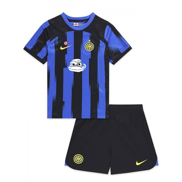 Inter milan maglia da bambino delle Tartarughe Ninja per la casa kit da calcio per bambini prima maglia da calcio mini divise giovanili 2024-2025