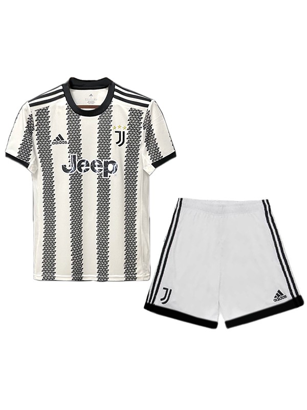 Juventus maglia casalinga per bambini della maglia da calcio per bambini prima mini maglia da calcio divise giovanili 2022-2023