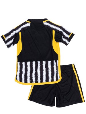 Juventus kit casalingo per bambini maglietta da calciatore prima mini maglia da calcio per bambini divise giovanili 2023-2024