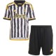 Juventus kit casalingo per bambini maglietta da calciatore prima mini maglia da calcio per bambini divise giovanili 2023-2024