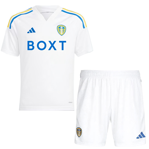 Leeds United maglia da calcio per bambini home kit da calcio per bambini prima mini maglia da calcio uniformi giovanili 2023-2024