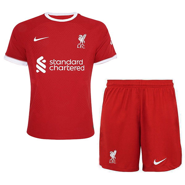 Liverpool completo casalingo per bambini del calcio bambini prima maglia da calcio mini uniformi giovanili 2023-2024