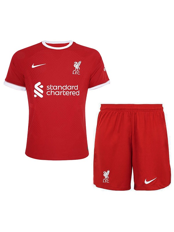 Liverpool completo casalingo per bambini del calcio bambini prima maglia da calcio mini uniformi giovanili 2023-2024