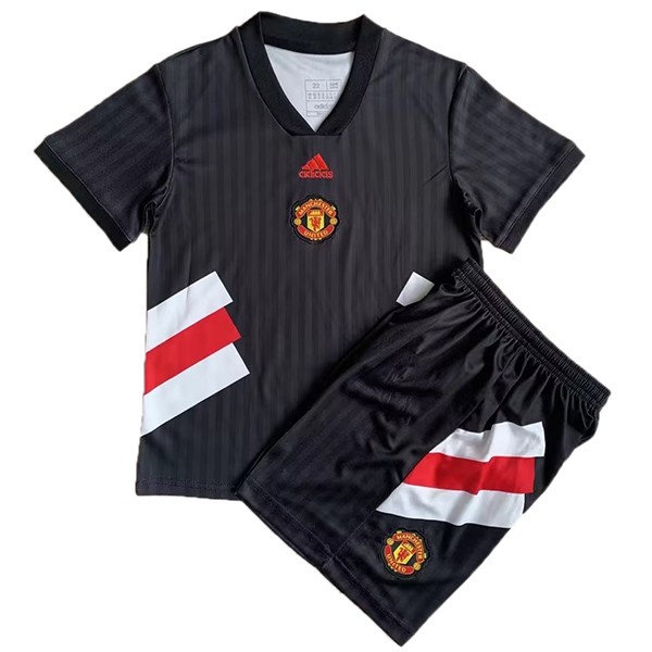 Manchester united maglia da calcio per bambini speciale kit da calcio per bambini mini magliette da calcio nere uniformi giovanili 2023-2024