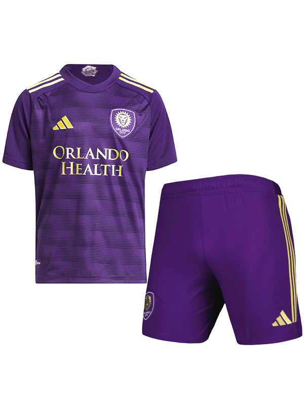 Orlando City home maglia da bambino kit da calcio bambini prima mini maglia da calcio uniformi giovanili 2023-2024