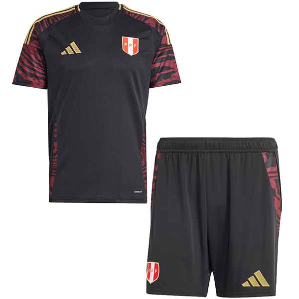 Peru maglia da trasferta per bambini kit da calcio per bambini seconda maglia da calcio mini uniformi giovanili Coppa Euro 2024
