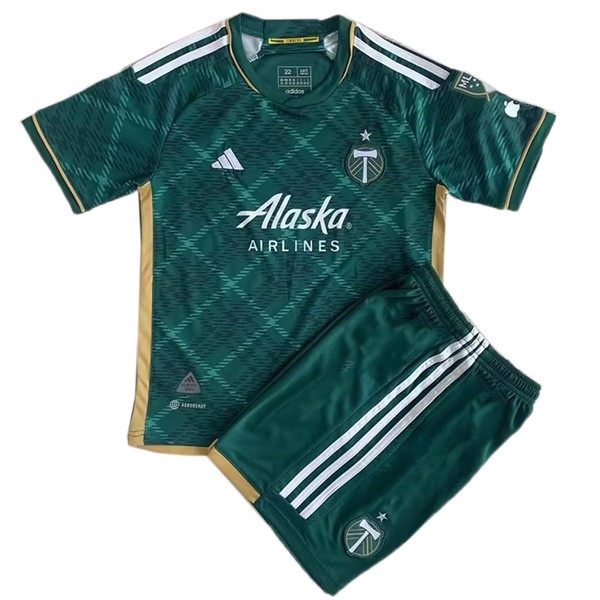 Portland Timbers maglia home da bambino dei kit da calcio bambini prima maglia da calcio mini uniformi giovanili 2023-2024