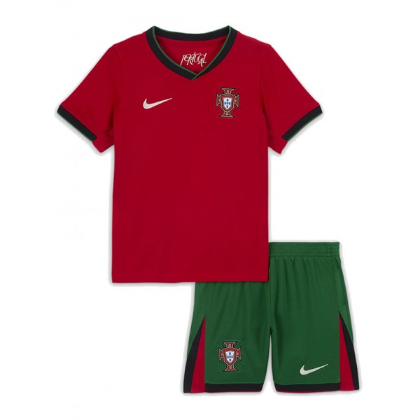 Portugal maglia da casa per bambini kit da calcio per bambini prima mini maglia da calcio uniformi giovanili 2024-2025