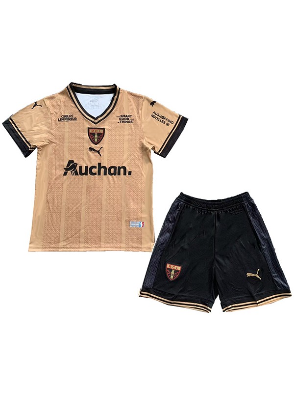 RC Lens speciale kit commemorativo per bambini calcio per bambini maglia da calcio oro mini uniformi giovanili 2022-2023