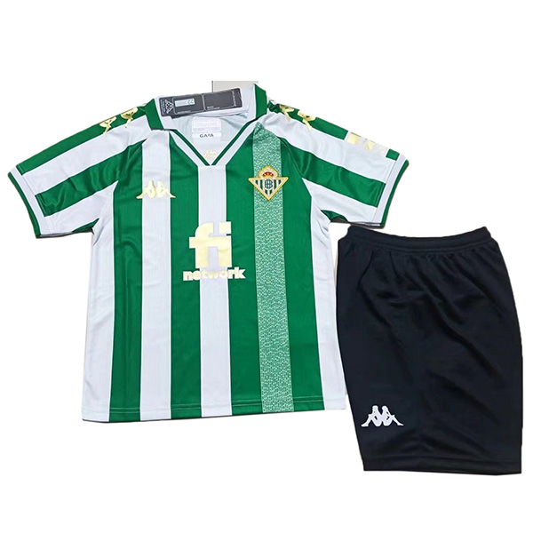 Real Betis kit da casa per bambini maglia da calcio per bambini prima mini maglia da calcio divise giovanili 2022-2023