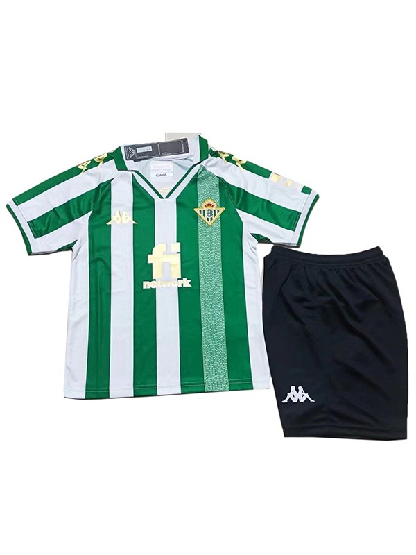 Real Betis kit da casa per bambini maglia da calcio per bambini prima mini maglia da calcio divise giovanili 2022-2023
