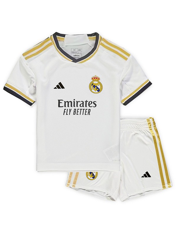 Real Madrid maglia da bambino home del bambini prima mini maglia da calcio kit divise giovanili 2023-2024