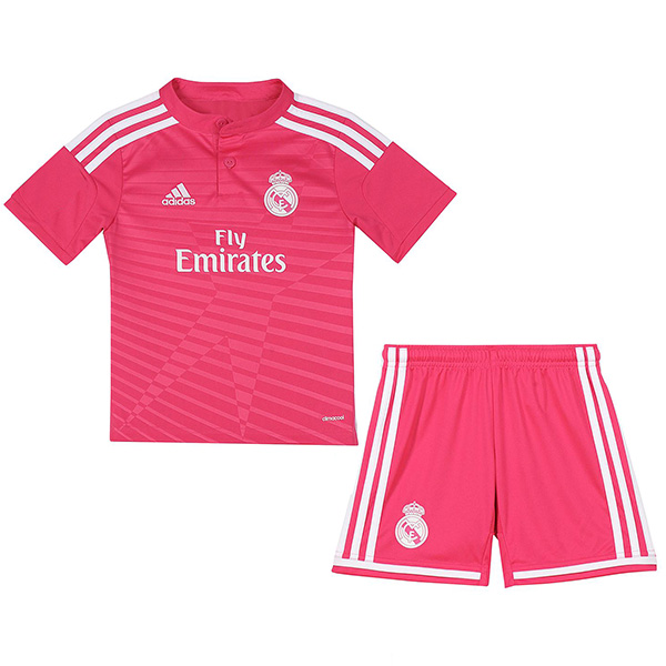 Real Madrid maglia retrò da trasferta del per bambini kit da calcio per bambini seconda mini maglia da calcio divise giovanili 2014-2015