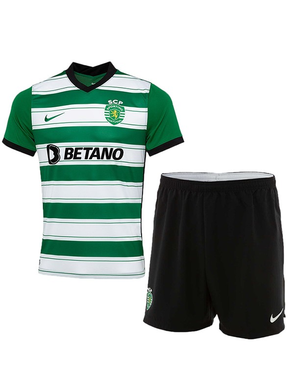 Sporting CP kit casalingo per bambini lisboa soccer bambini prima maglia da calcio mini divise giovanili 2022-2023