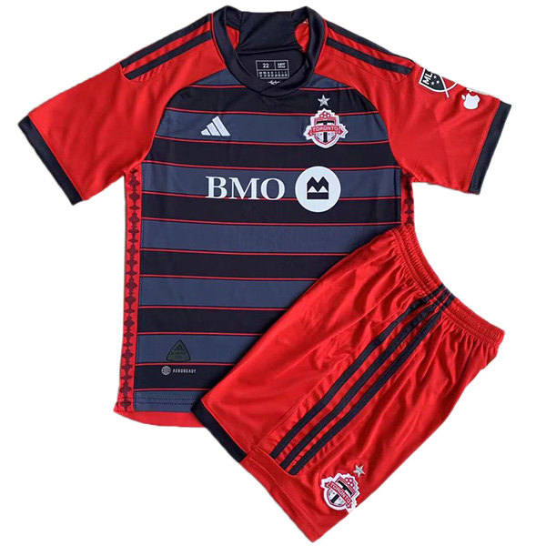 Toronto FC home kit per bambini maglia da calcio per bambini prima mini maglia da calcio uniformi giovanili 2023-2024