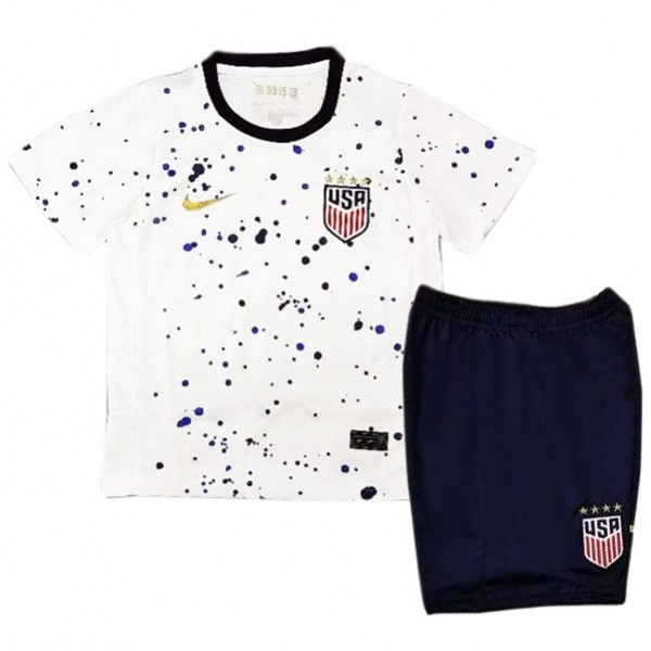 USA maglia da casa per bambini bambini prima mini maglia da calcio kit da calcio uniformi giovanili 2023