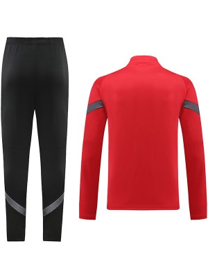 AC Milan giacca rossa abbigliamento sportivo tuta tuta da allenamento da uomo con cerniera completa cappotto da calcio all'aperto 2022-2023