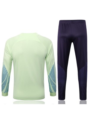 Barzil giacca verde calcio abbigliamento sportivo tuta cerniera completa uniforme da uomo kit di allenamento cappotto di calcio all'aperto 2022-2023