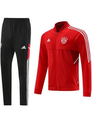 Bayern munich giacca da calcio abbigliamento sportivo tuta da allenamento da uomo con cerniera completa cappotto rosso da calcio all'aperto 2022-2023