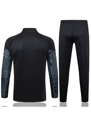 Borussia Dortmund jacket football sportswear tracksuit full zip black gray uniform men's training kit outdoor soccer coat 2023-2024