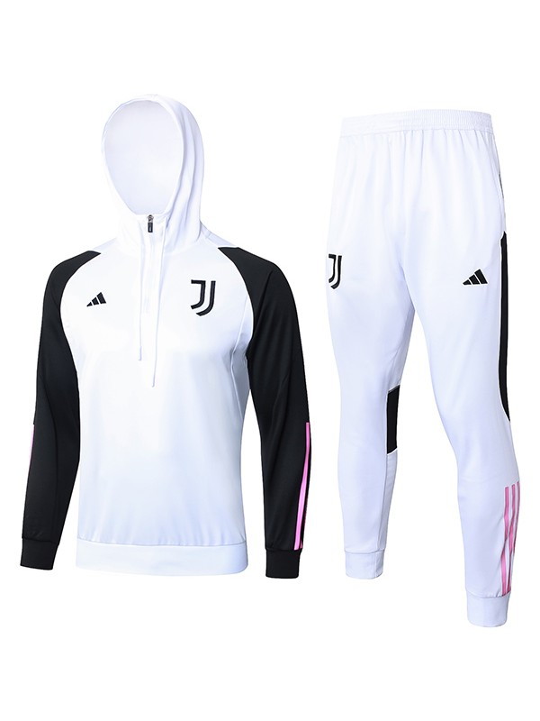 Juventus hoodie jacket football sportswear tracksuit zipper uniform men's training white kit outdoor soccer coat 2024