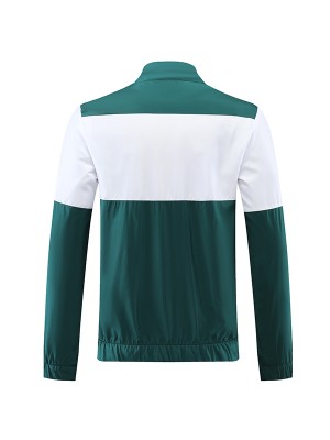 Palmeiras giacca a vento verde calcio abbigliamento sportivo tuta cerniera completa kit da allenamento da uomo atletico calcio all'aperto 2022-2023
