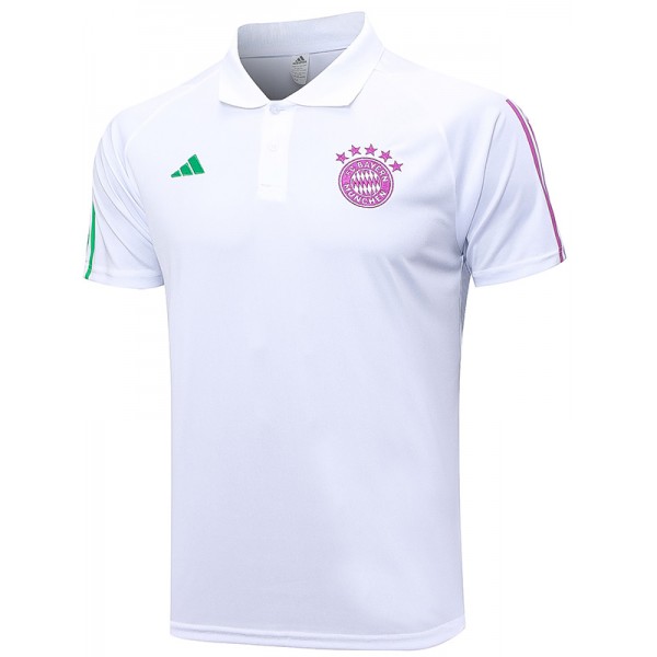 Bayern munich polo maglia allenamento uniforme da calcio maschile abbigliamento sportivo top da calcio sport camicia bianca 2023-2024 