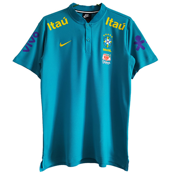 Brasile maglia polo maglia da calcio abbigliamento sportivo da uomo magliette da calcio maglia sportiva royalblue 2021-2022