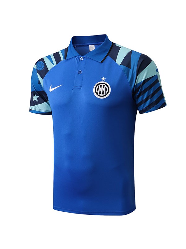 Inter milan polo maillot uniforme de football d'entraînement tenue de football sportswear bleue pour homme hauts chemise de sport 2022-2023