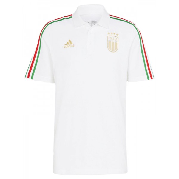 Italia polo maglia allenamento kit calcio uniforme bianca da uomo abbigliamento sportivo top da calcio camicia sportiva Coppa Euro 2024