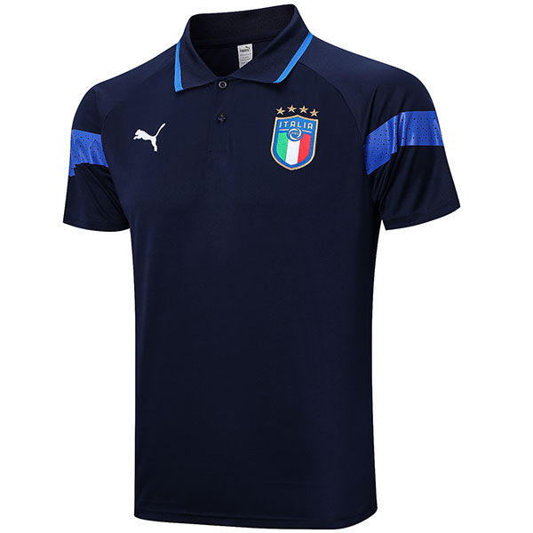 Italy polo jersey training soccer navy uniform men's sportswear football tops sport shirt 2023-2024